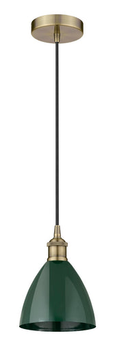 Edison One Light Mini Pendant Antique Brass