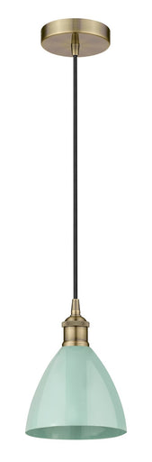 Edison One Light Mini Pendant Antique Brass