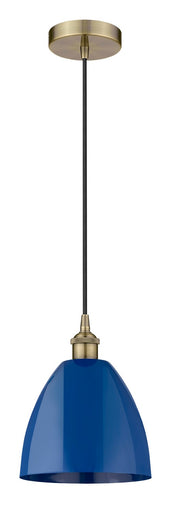 Edison One Light Mini Pendant Antique Brass