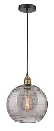 Edison One Light Mini Pendant Black Antique Brass
