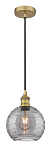 Edison One Light Mini Pendant Brushed Brass
