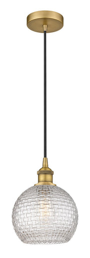 Edison One Light Mini Pendant Brushed Brass