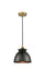 Innovations - 616-1P-BB-M14-BK - One Light Mini Pendant - Edison - Brushed Brass