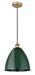 Innovations - 616-1P-BB-MBD-12-GR - One Light Mini Pendant - Edison - Brushed Brass