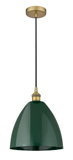 Edison One Light Mini Pendant Brushed Brass