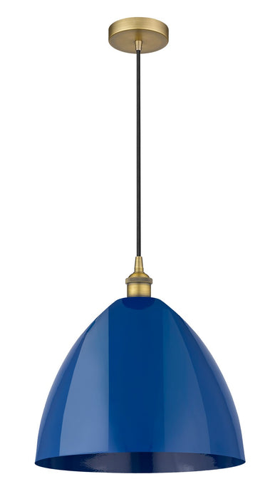 Innovations - 616-1P-BB-MBD-16-BL - One Light Mini Pendant - Edison - Brushed Brass