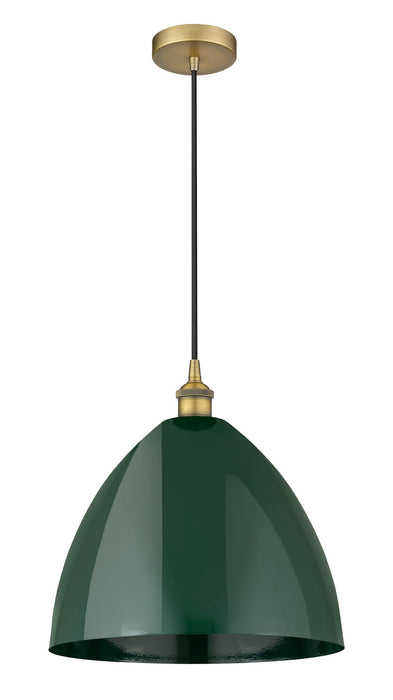 Innovations - 616-1P-BB-MBD-16-GR - One Light Mini Pendant - Edison - Brushed Brass