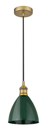 Edison One Light Mini Pendant Brushed Brass