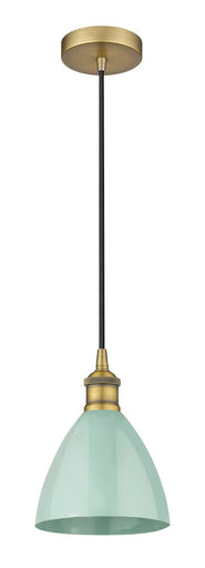 Edison One Light Mini Pendant Brushed Brass