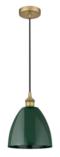 Edison One Light Mini Pendant Brushed Brass