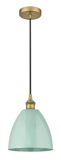 Edison One Light Mini Pendant Brushed Brass
