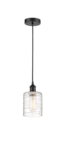 Edison One Light Mini Pendant Matte Black
