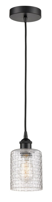 Innovations - 616-1P-BK-G112C-5CL - One Light Mini Pendant - Edison - Matte Black