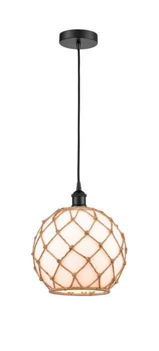 Innovations - 616-1P-BK-G121-10RB - One Light Mini Pendant - Edison - Matte Black