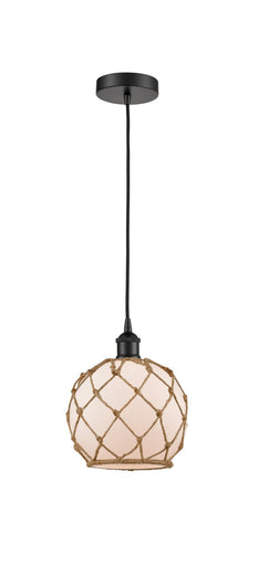 Edison One Light Mini Pendant Matte Black