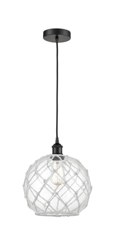Edison One Light Mini Pendant Matte Black