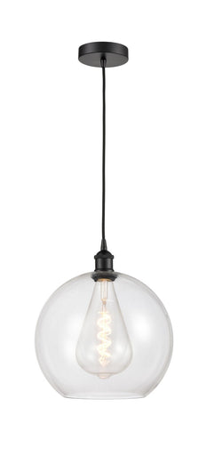 Edison One Light Mini Pendant Matte Black