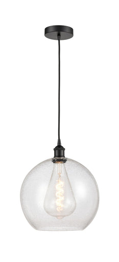 Edison One Light Mini Pendant Matte Black