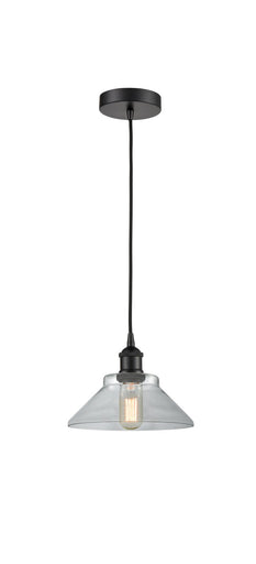 Edison One Light Mini Pendant Matte Black