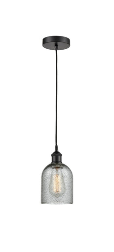 Edison One Light Mini Pendant Matte Black