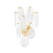 Hudson Valley - 8319-AGB - Two Light Wall Sconce - Darcia - Aged Brass