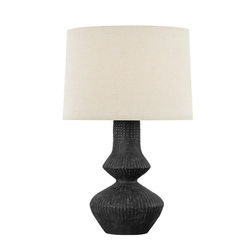 Hudson Valley - L7528-VGL/CTK - One Light Table Lamp - Ancram - Vintage Gold Leaf/ Ceramic Totem Black