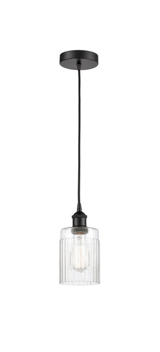 Edison One Light Mini Pendant Matte Black