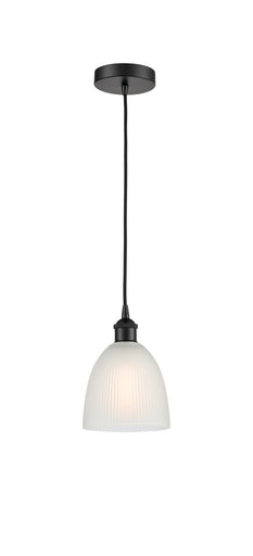 Edison One Light Mini Pendant Matte Black