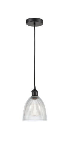 Edison One Light Mini Pendant Matte Black