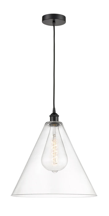 Innovations - 616-1P-BK-GBC-162 - One Light Pendant - Edison - Matte Black