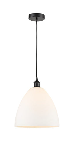Edison One Light Mini Pendant Matte Black