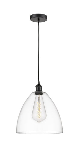 Edison One Light Mini Pendant Matte Black