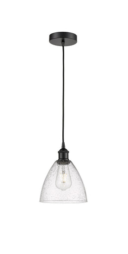 Edison One Light Mini Pendant Matte Black