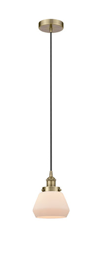 Edison One Light Mini Pendant Antique Brass