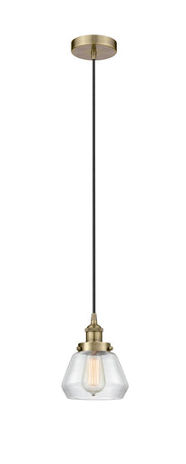 Edison One Light Mini Pendant Antique Brass