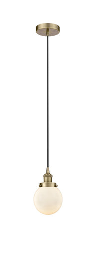 Edison One Light Mini Pendant Antique Brass