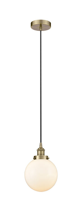 Innovations - 616-1PH-AB-G201-8 - One Light Mini Pendant - Edison - Antique Brass