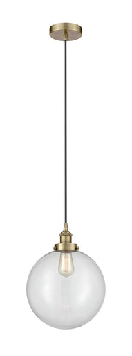 Edison One Light Mini Pendant Antique Brass