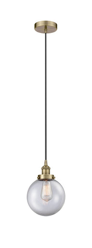 Edison One Light Mini Pendant Antique Brass