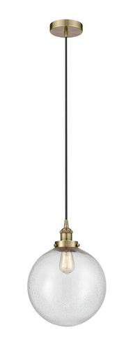 Edison One Light Mini Pendant Antique Brass