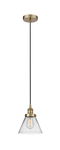 Edison One Light Mini Pendant Antique Brass