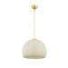 Mitzi - H834701L-AGB/SCR - One Light Pendant - Etna - Aged Brass/Soft Cream