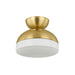 Mitzi - H851501-AGB - One Light Flush Mount - Rue - Aged Brass