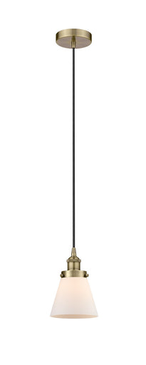 Edison One Light Mini Pendant Antique Brass