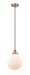 Innovations - 616-1PH-AC-G201-10 - One Light Mini Pendant - Edison - Antique Copper