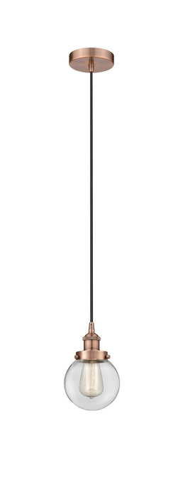 Innovations - 616-1PH-AC-G202-6 - One Light Mini Pendant - Edison - Antique Copper