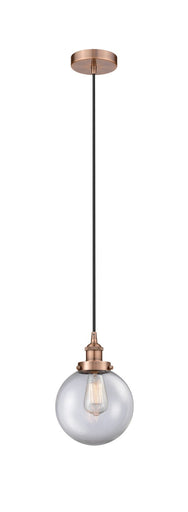 Edison One Light Mini Pendant Antique Copper