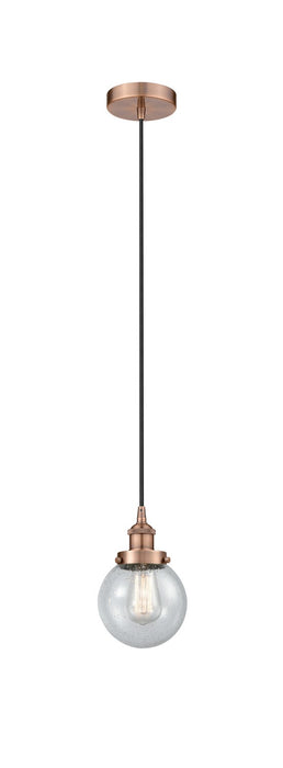 Innovations - 616-1PH-AC-G204-6 - One Light Mini Pendant - Edison - Antique Copper