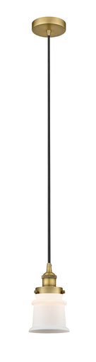 Edison One Light Mini Pendant Brushed Brass