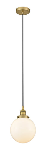 Edison One Light Mini Pendant Brushed Brass